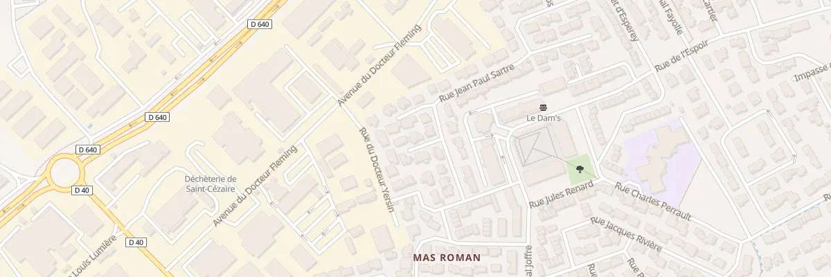 Plan du 75D Rue Jean Paul Sartre à Nîmes