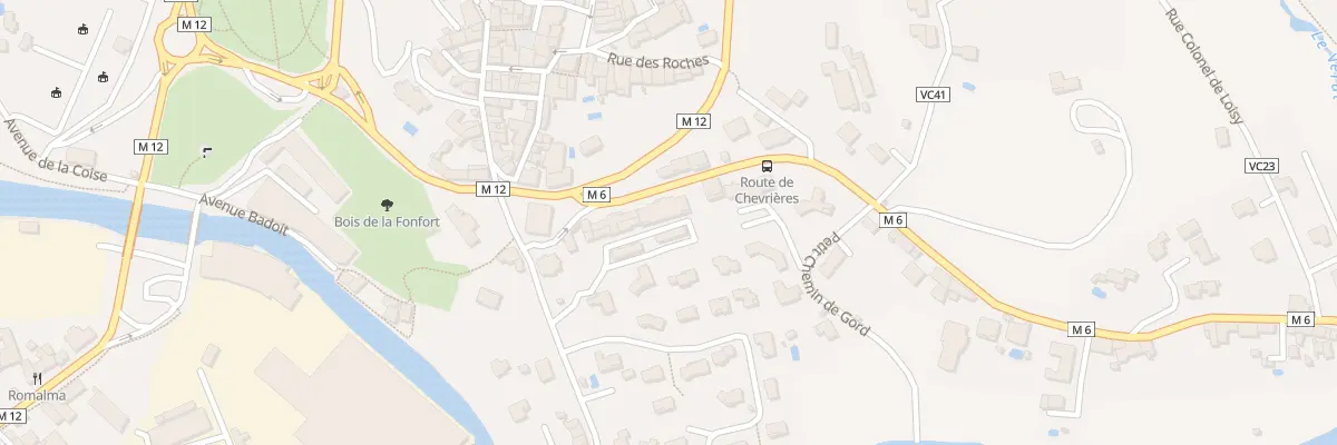Plan du 6 Rte de Chevrieres à Saint-Galmier