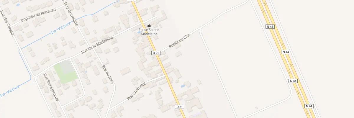 Plan du 12 Rue de Champagne à La Veuve