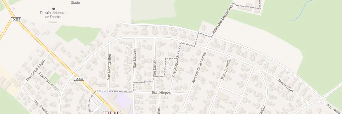 Plan du 8 Rue Jacquard à Sanvignes-les-Mines