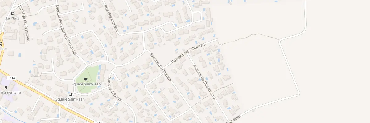 Plan du 4 Rue Robert Schuman à Aubord
