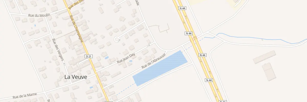 Plan du 1 Rue du Stade à La Veuve