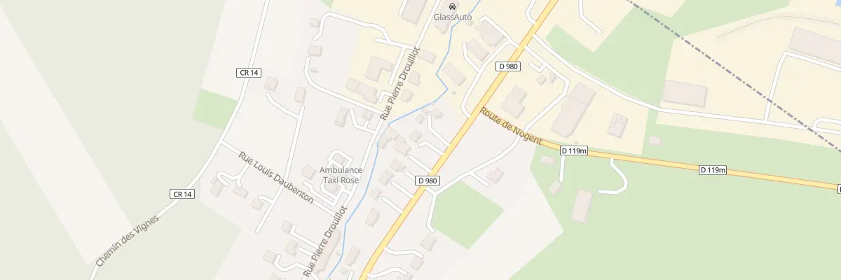 Plan du 22 Rte de Semur à Crépand