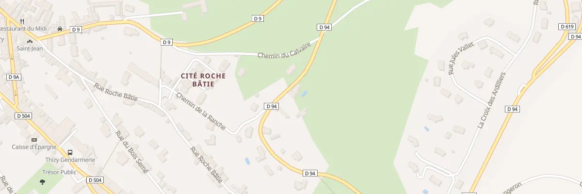 Plan du 387 Rte de la Carriere à Thizy-les-Bourgs