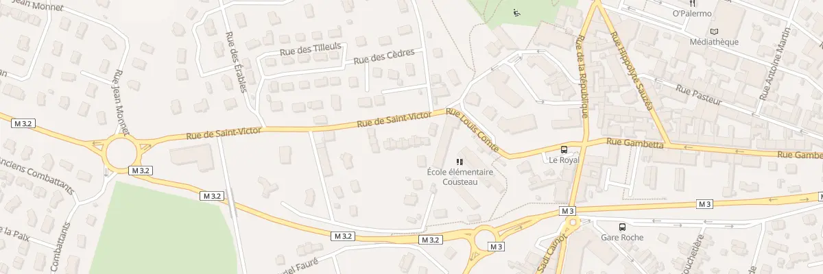 Plan du 3 Rue de Saint Victor à Roche-la-Molière