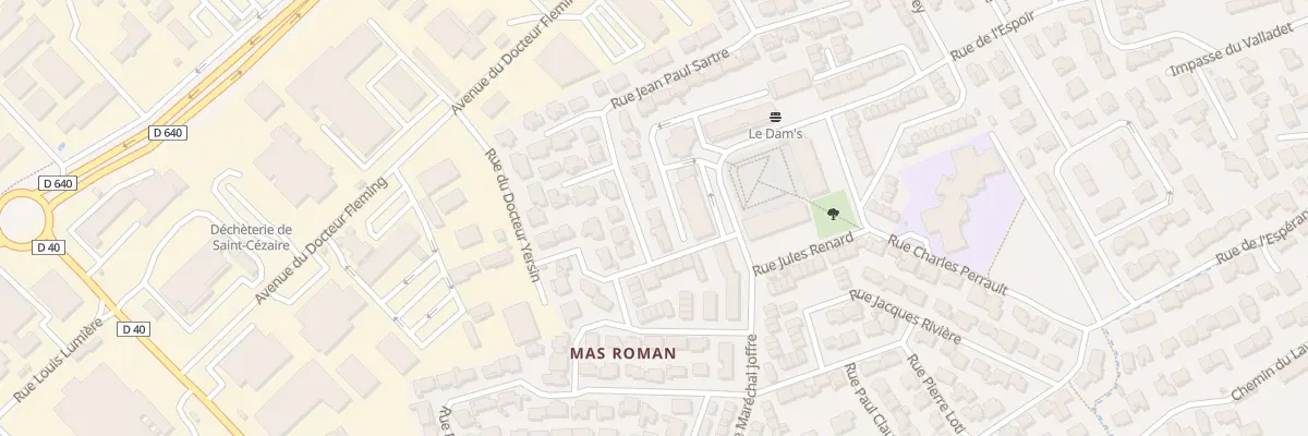 Plan du 28 Rue Jean Paul Sartre à Nîmes