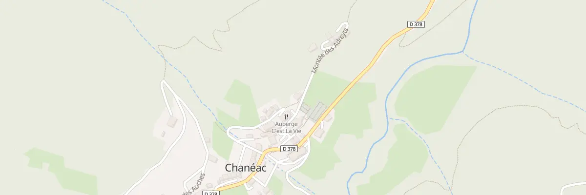 Plan du 5049 Chaneac Est et Les Adreyts à Chanéac