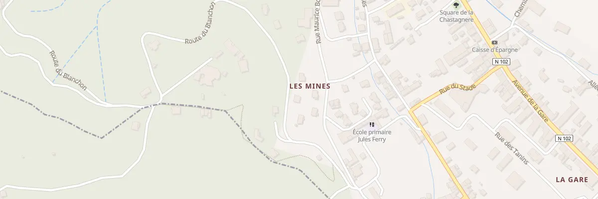 Plan du 210 Rte du Blanchon à Lalevade-d’Ardèche