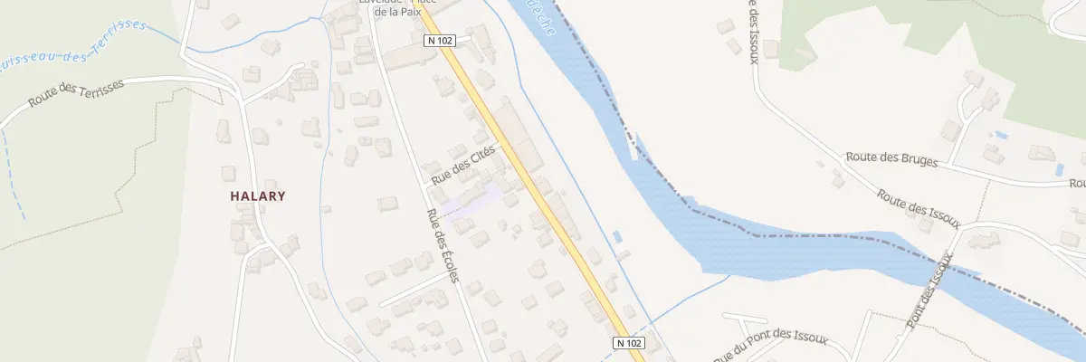 Plan du 55 Av Centrale à Lalevade-d’Ardèche