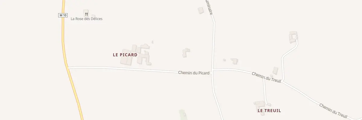 Plan du 62 Che du Picard à Chambœuf