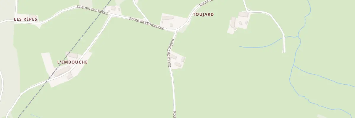 Plan du 5104 Toujard à Ozolles