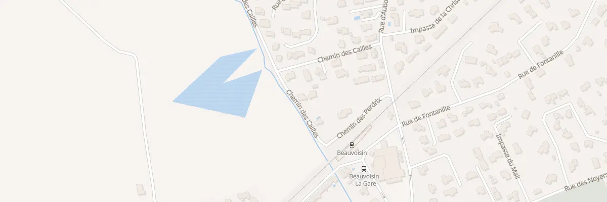 Plan du 77 Che des Cailles à Beauvoisin