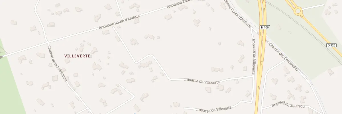 Plan du 2019 Ancienne-Route d’Anduze à Nîmes
