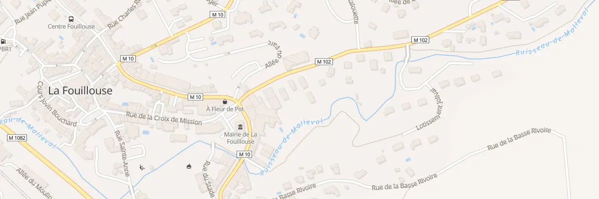 Plan du 10 Rte de Saint-Héand à La Fouillouse