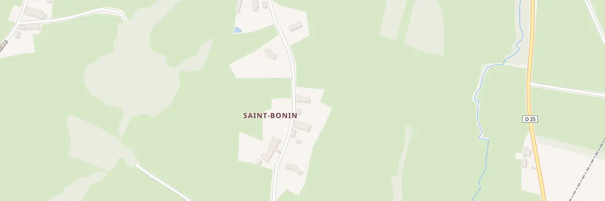Plan du 709 Rte de Saint Bonin à Marcilly-la-Gueurce