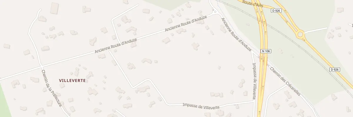 Plan du 1789 Art Anc Route d’Anduze à Nîmes