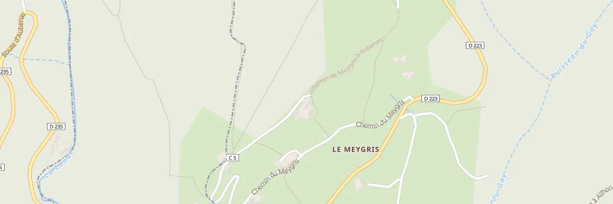 Plan du 5094 Le Meygris à Ailhon