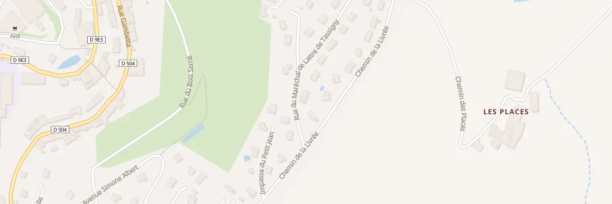 Plan du 76 Rue Mal de Lattre de Tassigny à Thizy-les-Bourgs