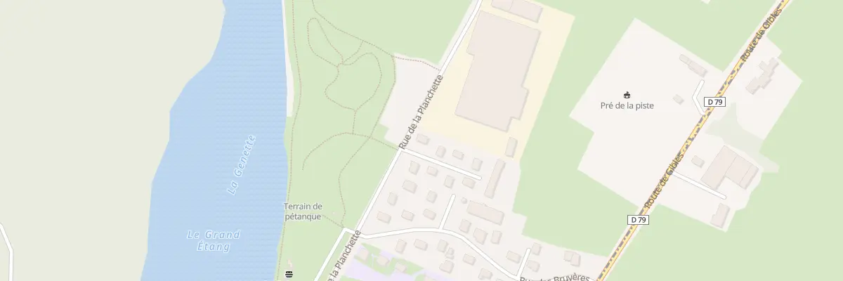 Plan du 1 All de la Garenne à La Clayette