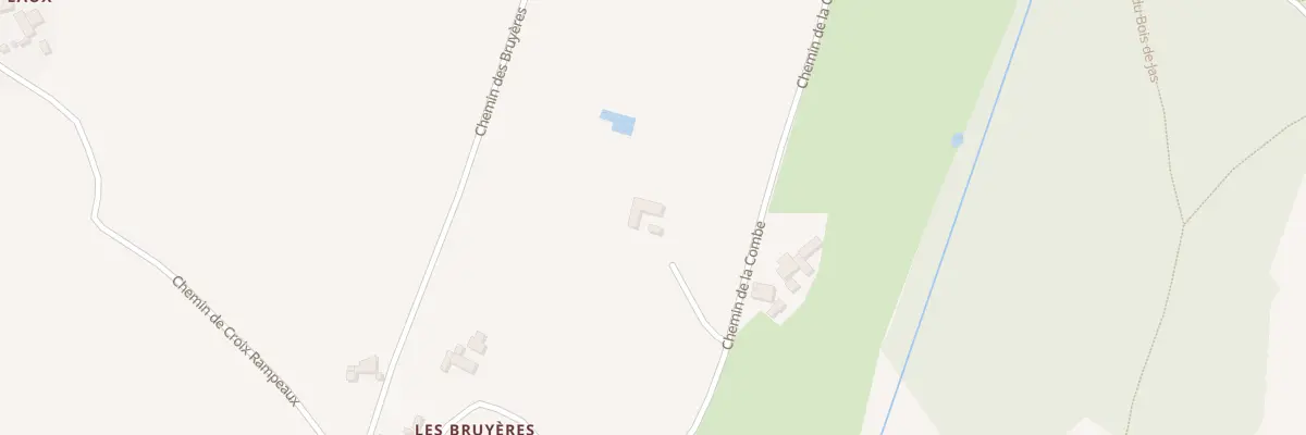 Plan du 336 Che de la Combe à Jas