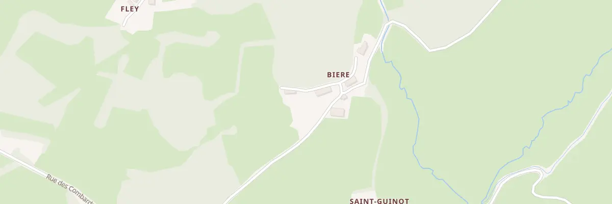 Plan du 1 Rte de Bière à Broye
