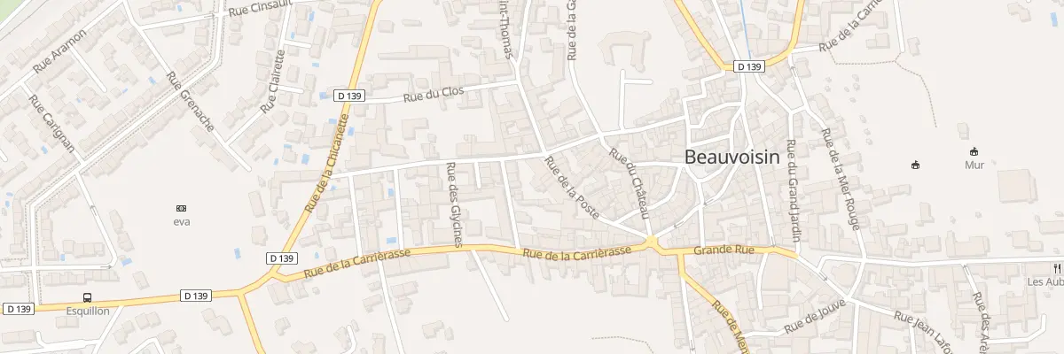 Plan du 121 Rue de la Poste à Beauvoisin