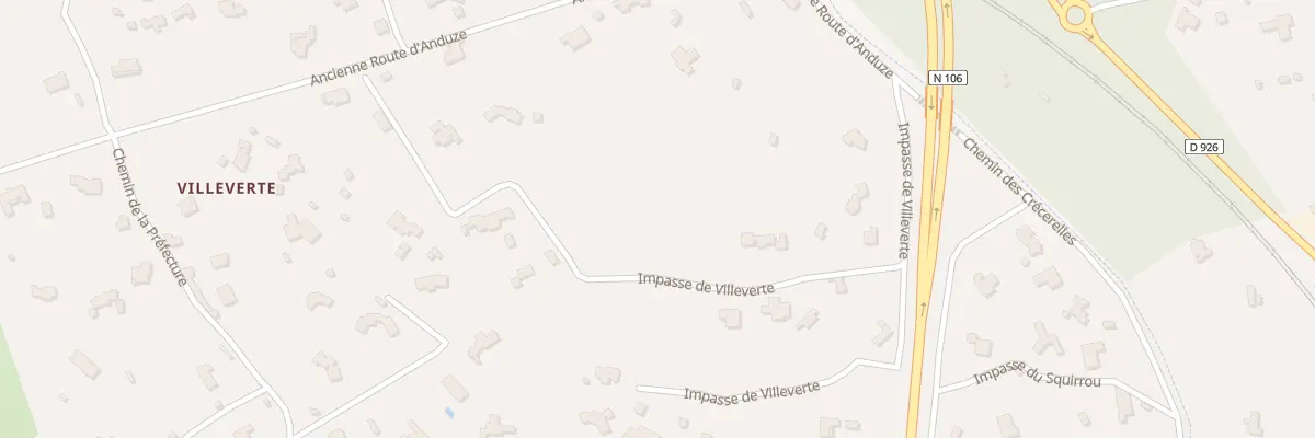 Plan du 140D Imp de Villeverte à Nîmes