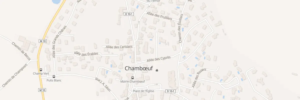 Plan du 5 All des Cyprès à Chambœuf