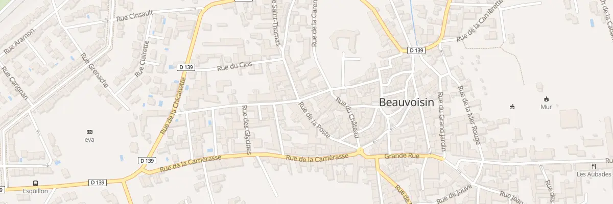 Plan du 322 Rue de la Poste à Beauvoisin