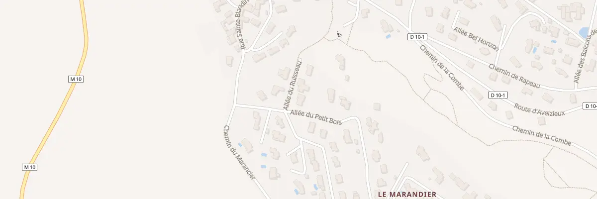 Plan du 2 All Ruisseau à Chambœuf