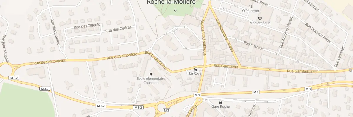 Plan du 8 Rue Louis Comte à La Talaudière