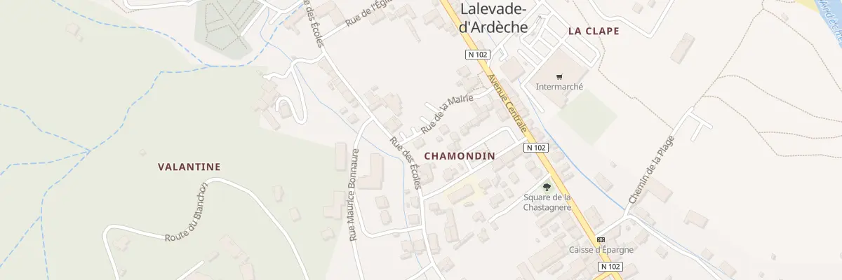 Plan du 60 Rue des Ecoles à Lalevade-d’Ardèche