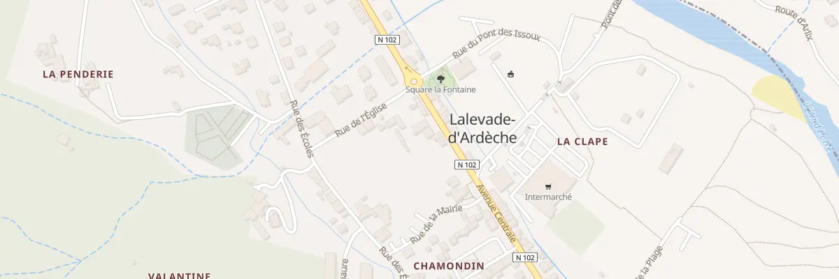 Plan du 22 Av Centrale à Lalevade-d’Ardèche