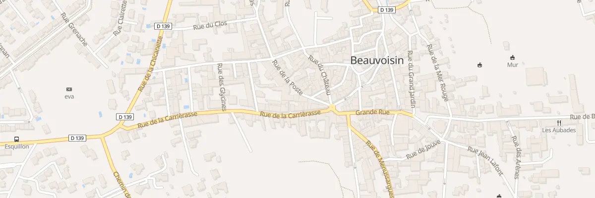 Plan du 59 Rue de la Poste à Beauvoisin