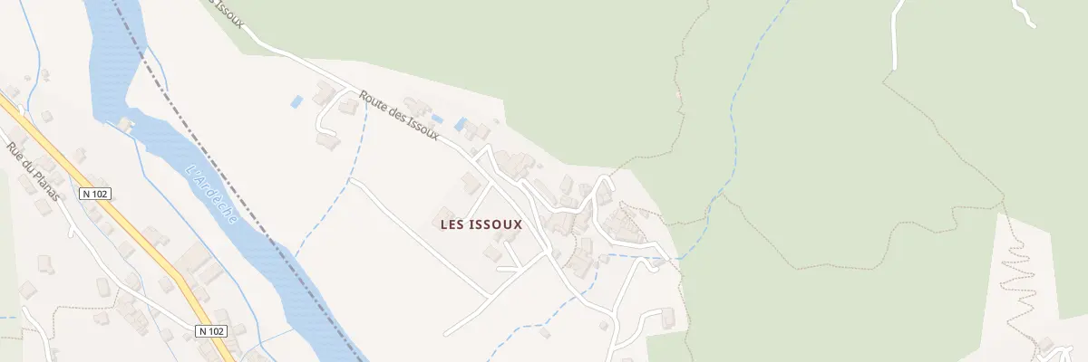 Plan du 6056 Les Issoux à Vals-les-Bains