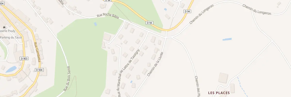 Plan du 242 Rue Mal de Lattre de Tassigny à Thizy-les-Bourgs