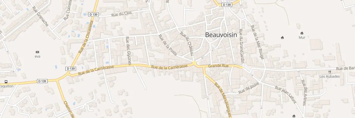 Plan du 39 Rue de la Poste à Beauvoisin