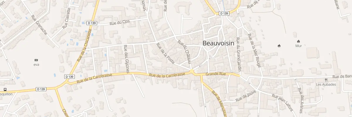 Plan du 84 Rue de la Poste à Beauvoisin