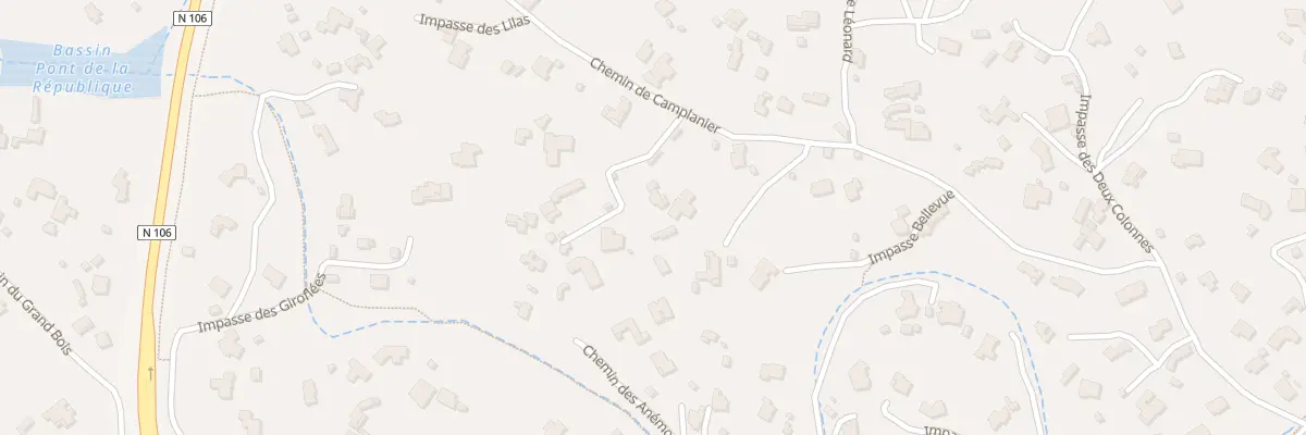 Plan du 51 Imp du Mas Reynaud à Nîmes