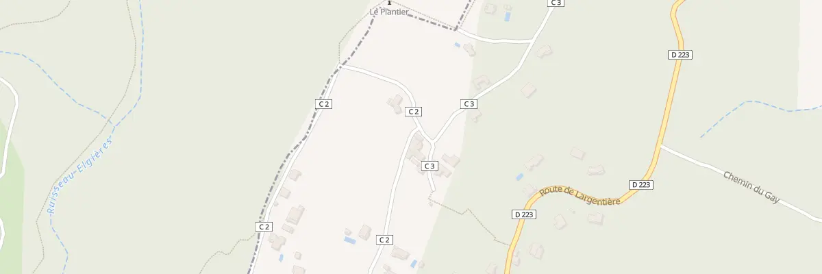 Plan du 685 Rte de Daus à Ailhon