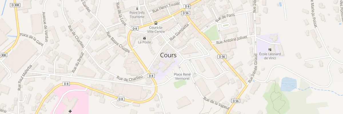 Plan du 30 Rue Claude et Antoine Chapon à Cours