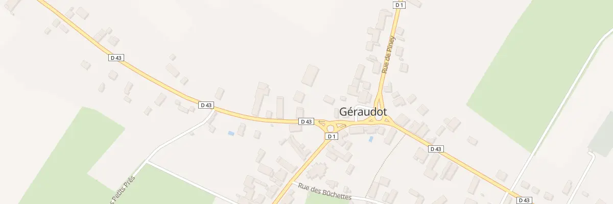 Plan du 6 Rue du Buisson Renard à Géraudot