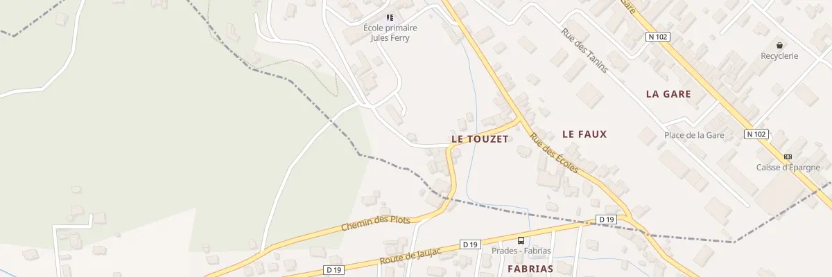 Plan du 50 Che des Pompiers à Lalevade-d’Ardèche