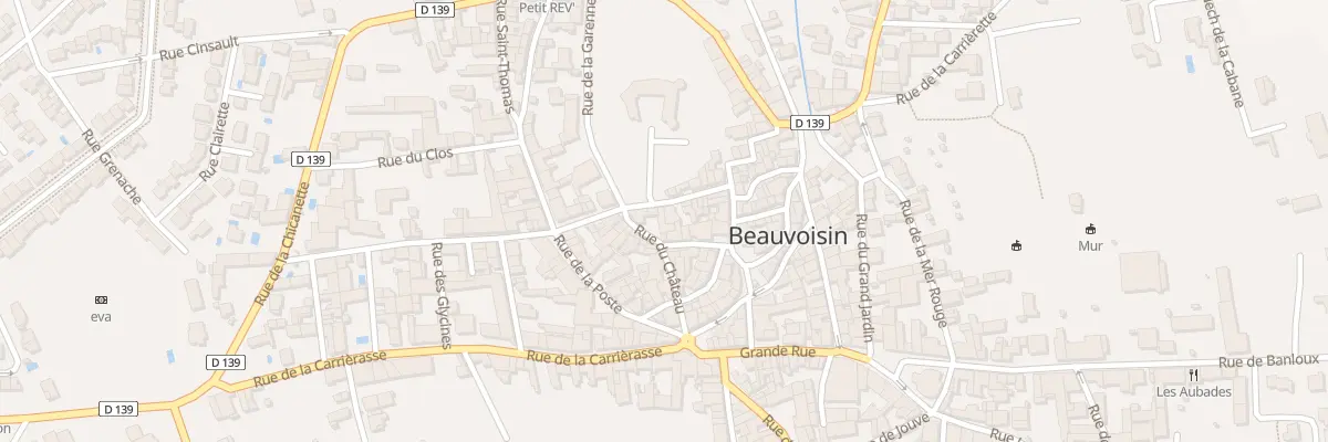 Plan du 66 Rue du Château à Beauvoisin