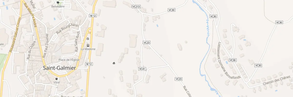 Plan du 1 Che des Ecureuils à Saint-Galmier