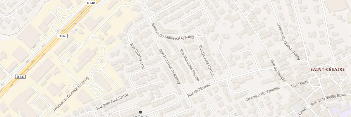 Plan du 83A Rue Franchet d’Esperey à Nîmes