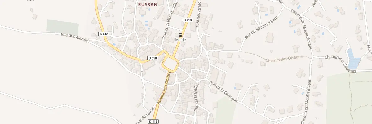 Plan du 14 Rue de la Place - Russan à Sainte-Anastasie