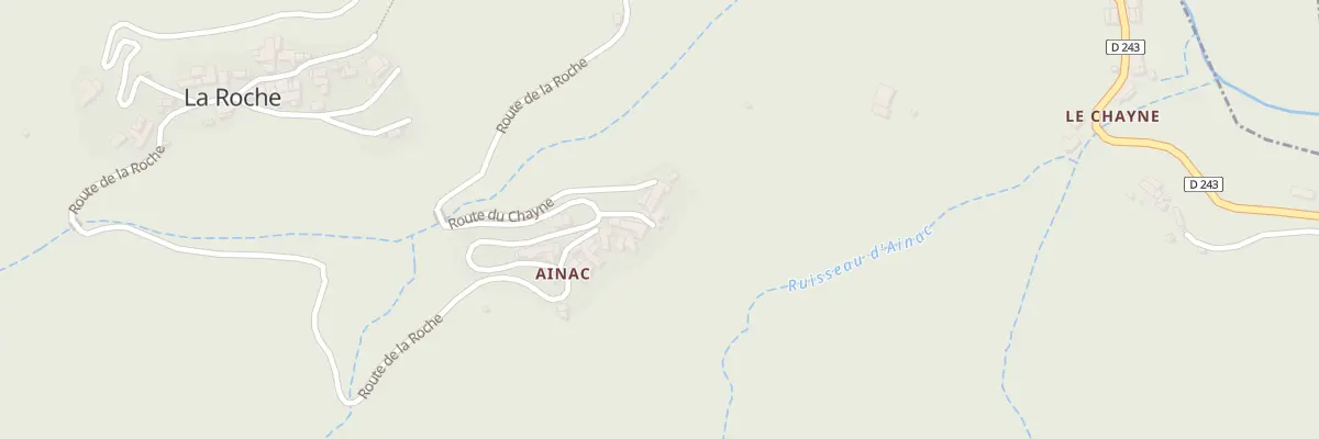 Plan du 5099 Ainac et Le Chayne à Juvinas