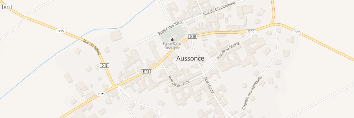 Plan du 1 Rue de Chemy à Aussonce