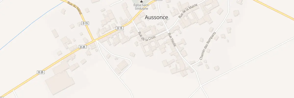 Plan du 6 Rue de la Croix à Aussonce